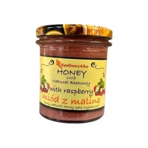 RawHoney4You - Miód z maliną 450g
