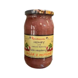 RawHoney4You - Miód z maliną 1100g