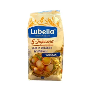 Lubella - Makaron Wstążki 5-jajeczny - Jaja z wolnego wybiegu